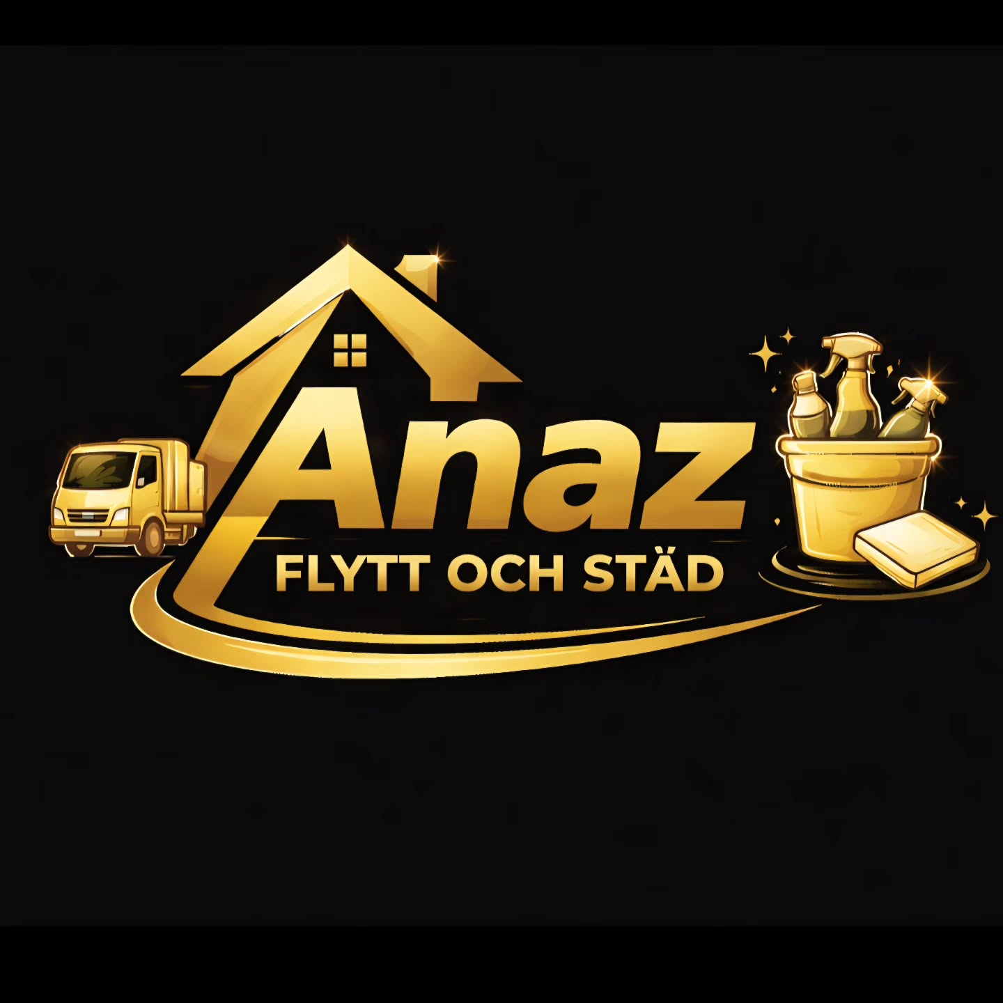 Anaz Flytt och Städ logotyp